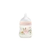 Biberon 150 ml tetină fiziologică SX Pro cu debit lent Roz Gold Premium JEM8426420080149