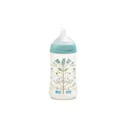 Biberon 270 ml tetină fiziologică SX Pro cu debit mediu Albastru Gold Premium JEM8426420080187