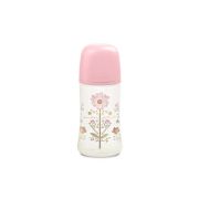 Biberon 270 ml tetină fiziologică SX Pro cu debit mediu Roz Gold Premium JEM8426420080170
