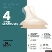 Biberon cu debit variabil Zero Zero 180 ml Suavinex JEM8426420049986