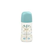 Set biberon 270ml + suzetă 0-6m + lănțișor Albastru Gold Premium JEM8426420080248