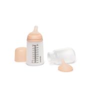 Set biberon anticolici 270 ml + tetină cu debit mediu + săculeț silicon Zero Zero Suavinex JEM8426420067416