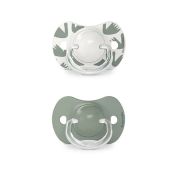 Suzetă fiziologică SX Pro din silicon, 2 buc 6-18 luni măslinie A walk in the park JEM8426420083140