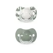Suzetă fiziologică SX Pro din silicon, 2 buc 6-18 luni măslinie A walk in the park JEM8426420083140