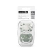 Suzetă fiziologică SX Pro din silicon, 2 buc 6-18 luni măslinie A walk in the park JEM8426420083140