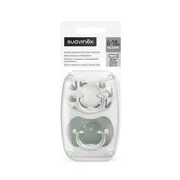 Suzetă fiziologică SX Pro din silicon, 2 buc 6-18 luni măslinie A walk in the park JEM8426420083140