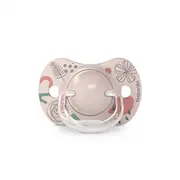 Suzetă fiziologică SX Pro din silicon, 2 buc 6-18 luni roz A walk in the park JEM8426420083133