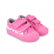 Tenisi canvas pentru copii Garvalin, rosa (Marime: 25) JEM242800-E-25