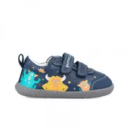 Tenisi din piele pentru copii Garvalin, monstruleti, bleumarin (Marime: 21) JEM241309-A-21