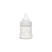 Biberon 150 ml cu tetină rotundă din silicon, debit lent, iepuraș verde Hygge Suavinex JEM8426420069014
