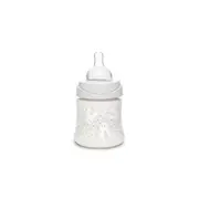 Biberon 150 ml cu tetină rotundă din silicon, debit lent, iepuraș verde Hygge Suavinex JEM8426420069014