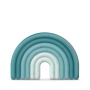 Inel de dentiție din silicon Curcubeu, albastru, Suavinex JEM8426420079501