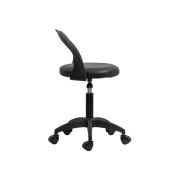 Scaun laborator off1020, rotativ, baza polipropilena, piele ecologica, inaltime ajustabila, 100 kg drm10361