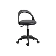 Scaun laborator off1020, rotativ, baza polipropilena, piele ecologica, inaltime ajustabila, 100 kg drm10361