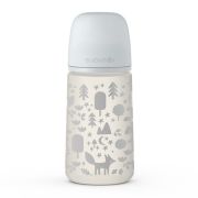 Set Cadou biberon 150 ml + biberon 270 ml + suzetă + lănțișor suzetă Fox, Suavinex JEM8426420077095