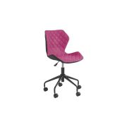 Set birou cu rafturi hm narvik b1, cadru metalic, pal melaminat, 120x64x120 cm, stejar sonoma/alb si scaun birou hm matrix, ergonomic, stofa/piele ecologica, 100 kg, negru/roz drm10356