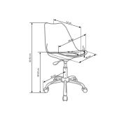 Set birou cu usa si sertar hm elmo, pal melaminat, 120x55x78 cm, stejar/antracit si scaun copii hm coco 4, ergonomic, stofa, inaltime ajustabila, 80 kg, gri deschis drm10348