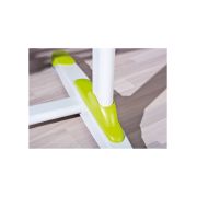Set birou ergonomic hm collorido, inaltime reglabila, unghi inclinare ajustabil, mdf, alb si scaun birou hm gonzo 2, piele ecologica, mecanism de balans, 90 kg, roz drm10345