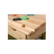 Set birou ergonomic hm julia inaltime reglabila, unghi inclinare ajustabil, cu scaun hm matrix negru/verde, stofa, 100 kg si dulapior rulant hm nils, cu roti, lemn, natur drm10329