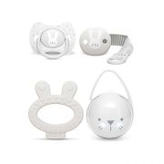 Set cadou 4 articole, iepuras gri, Hygge Suavinex JEM8426420068635