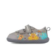 Tenisi din piele pentru copii Garvalin, monstruleti, gri (Marime: 23) JEM241309-B-23