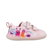Tenisi din piele pentru copii Garvalin, monstruleti, roz (Marime: 21) JEM241307-A-21
