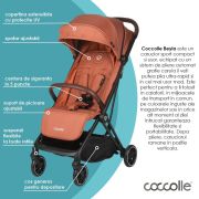 Carucior sport cu pliere automata coccolle beyla coral smb323031642