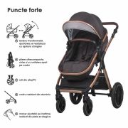 Carucior transformabil 3in1 coccolle melora diamond black smb322061560