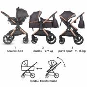 Carucior transformabil 3in1 coccolle melora diamond black smb322061560