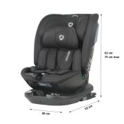Scaun auto rotativ isize coccolle velsa jet black smb323085260