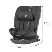 Scaun auto rotativ isize coccolle velsa jet black smb323085260