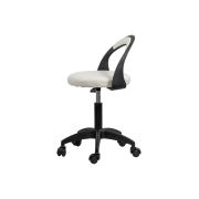 Scaun laborator off1020, rotativ, baza polipropilena, piele ecologica, inaltime ajustabila, 100 kg drm10361