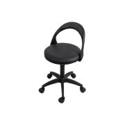 Scaun laborator off1020, rotativ, baza polipropilena, piele ecologica, inaltime ajustabila, 100 kg drm10361
