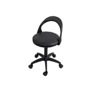 Scaun laborator off1020, rotativ, baza polipropilena, piele ecologica, inaltime ajustabila, 100 kg drm10361