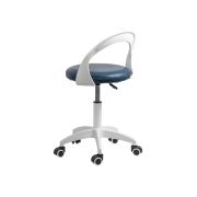 Scaun laborator off1021, rotativ, baza polipropilena, piele ecologica, inaltime ajustabila, 100 kg drm10362