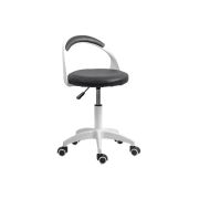 Scaun laborator off1021, rotativ, baza polipropilena, piele ecologica, inaltime ajustabila, 100 kg drm10362