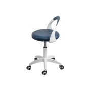 Scaun laborator off1021, rotativ, baza polipropilena, piele ecologica, inaltime ajustabila, 100 kg drm10362