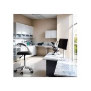 Scaun laborator off1021, rotativ, baza polipropilena, piele ecologica, inaltime ajustabila, 100 kg drm10362