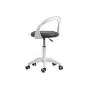Scaun laborator off1021, rotativ, baza polipropilena, piele ecologica, inaltime ajustabila, 100 kg drm10362