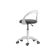 Scaun laborator off1021, rotativ, baza polipropilena, piele ecologica, inaltime ajustabila, 100 kg drm10362
