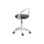 Scaun laborator off1021, rotativ, baza polipropilena, piele ecologica, inaltime ajustabila, 100 kg drm10362