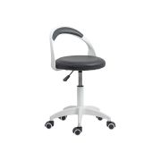 Scaun laborator off1021, rotativ, baza polipropilena, piele ecologica, inaltime ajustabila, 100 kg drm10362
