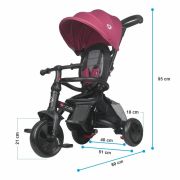 Tricicleta multifunctionala coccolle alegra magenta smb323011250