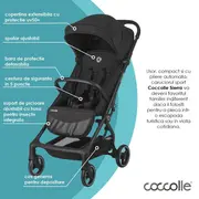 Carucior sport cu pliere automata coccolle sierra diamond black smb324032160