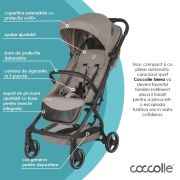 Carucior sport cu pliere automata coccolle sierra taupe brown smb324032143