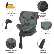 Scaun auto isize 40-150 cm coccolle mago greenstone smb324084871