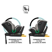 Scaun auto isize 40-150 cm coccolle mago jet black smb324084860
