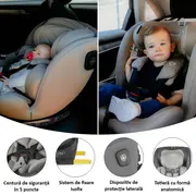 Scaun auto isize 40-150 cm coccolle nova moonlit grey smb324085062