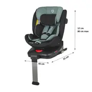 Scaun auto isize 40-150 cm coccolle vigo emerald green smb324085680