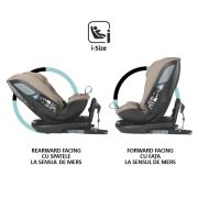 Scaun auto rotativ isize coccolle velsa taupe brown smb323085243